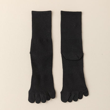 Five‐Toe Cotton Socks — Odor‐Control & Breathable