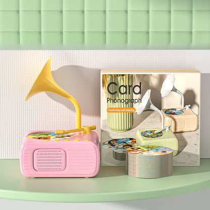 🏆Flash Sale⚡ 50K+ SOLD!🎶Kids Phonograph with 96 Cards👶Early Education Phonograph Story Machine