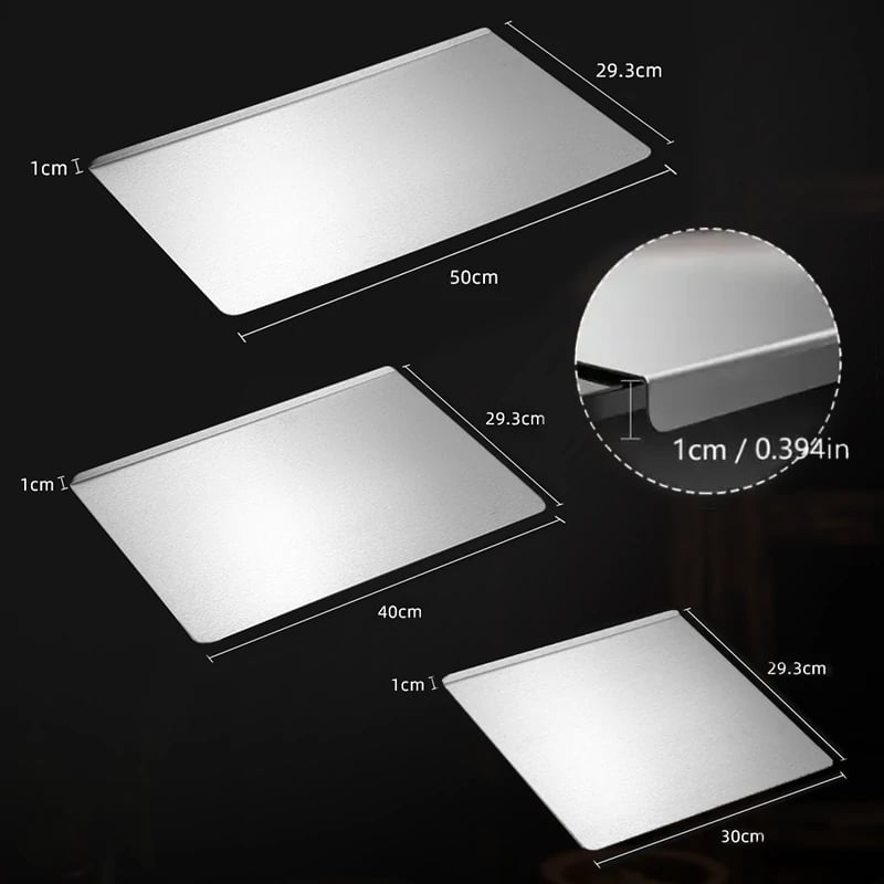 🔥Premium Stainless Steel Chopping Board – Non-Slip, Durable, Hygienic Kitchen Cutting Board