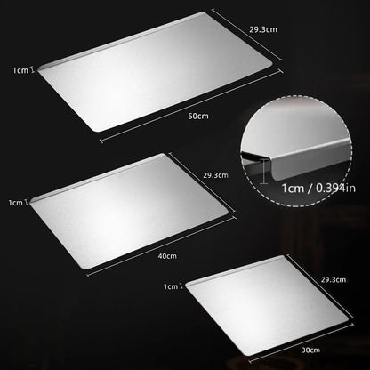 🔥Premium Stainless Steel Chopping Board – Non-Slip, Durable, Hygienic Kitchen Cutting Board