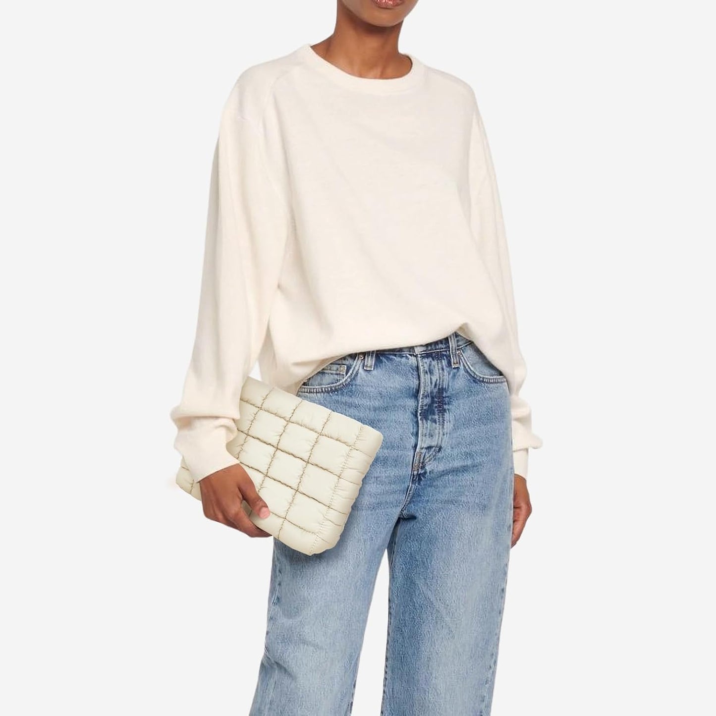 ✨Solid Color Quilted Design Clutch