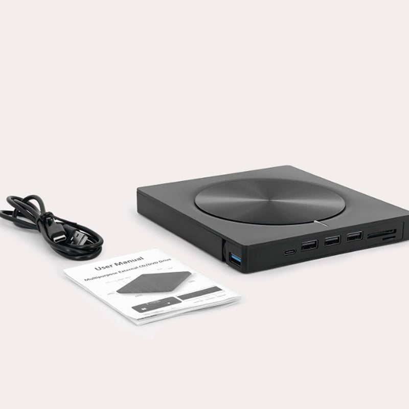 USB 3.0/SD/TF/DVD/CD/VCD/Type-C Player Portable Burner Support Blu-Rays