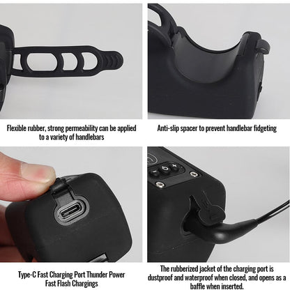 Bike Electronic Horn with Large Range Floodlight