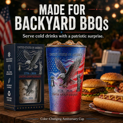 🔥Summer Sale 49% OFF🔥 🦅 250th Anniversary Color Changing Cup 🎉