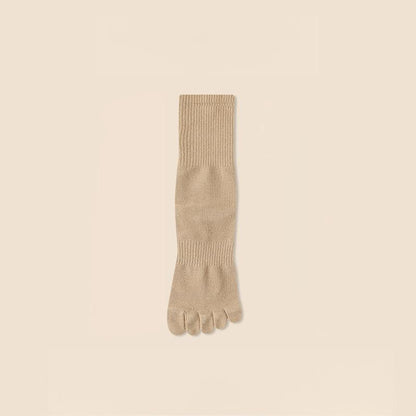 Five‐Toe Cotton Socks — Odor‐Control & Breathable