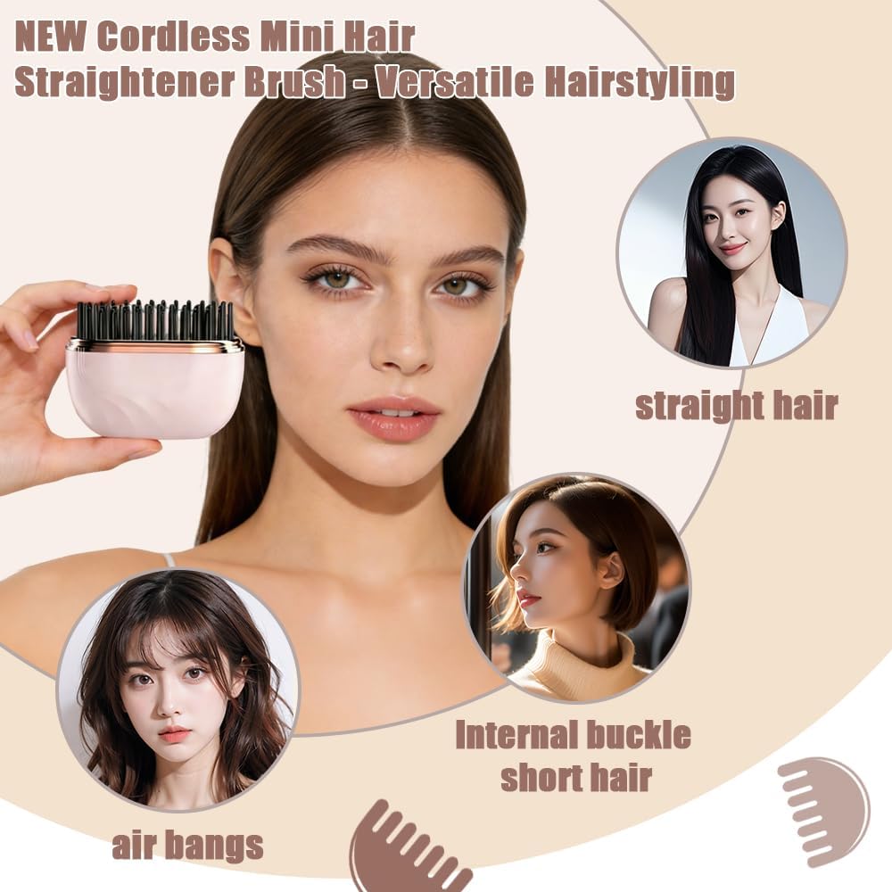 💖 Mini Portable Hair Straightener