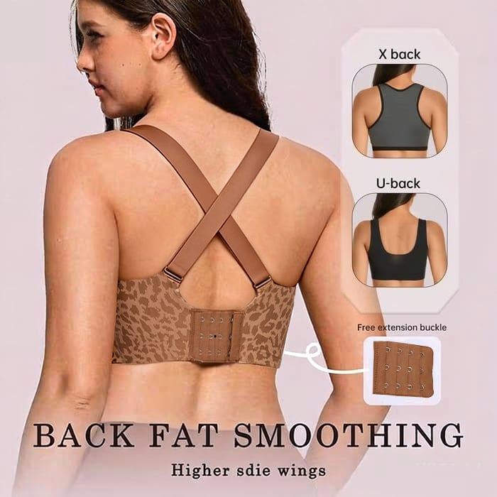 🔥Super Firming Leopard Print Jelly  Bra | Women Wirefree Bras 👍No More Sagging Breasts