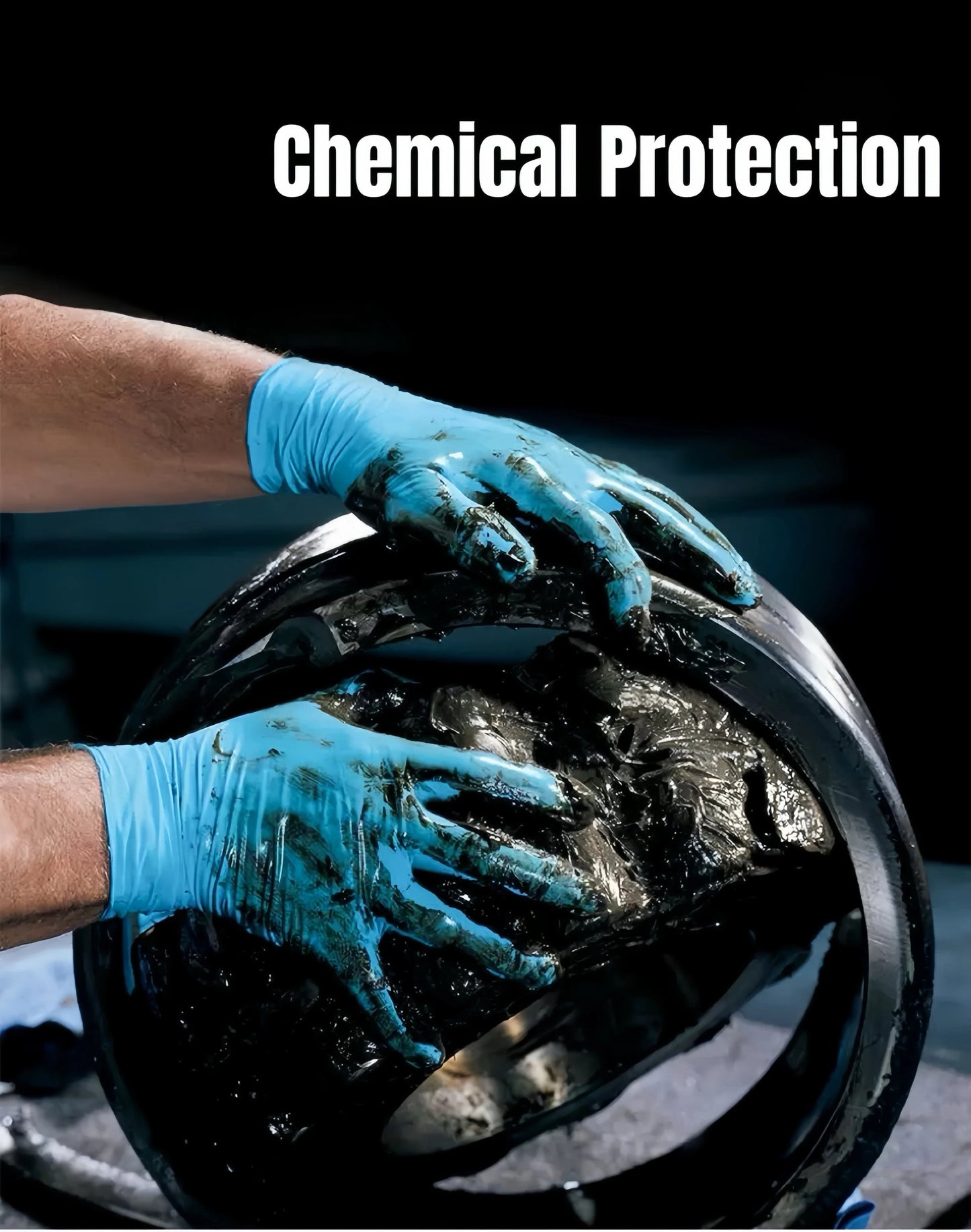 💯🧤High Elastic Protective Rubber Nitrile Gloves