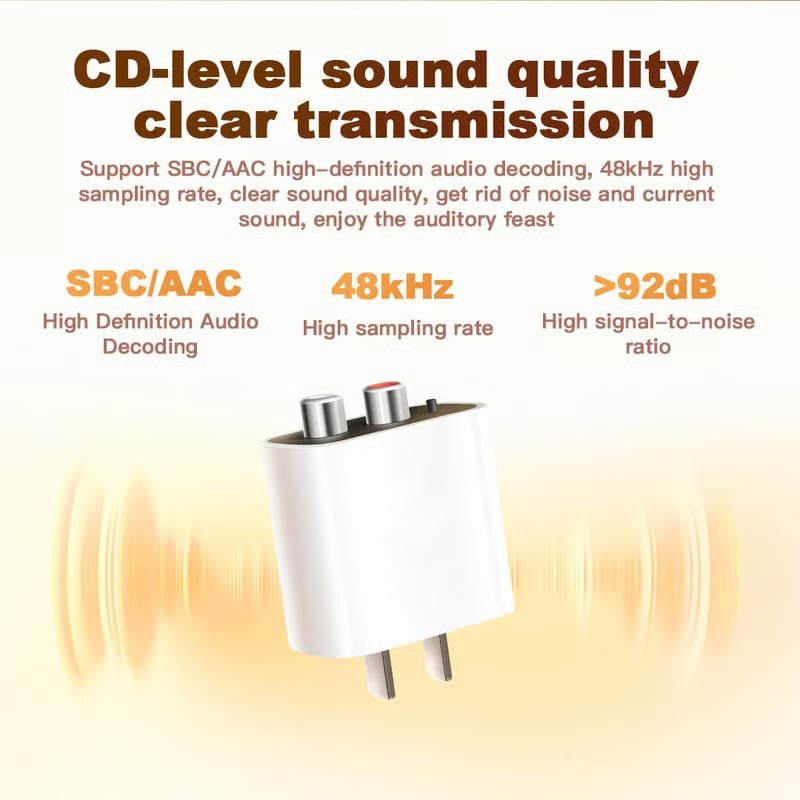 Bluetooth 5.3 Receiver – Upgrade Old Speakers to Wireless Audio