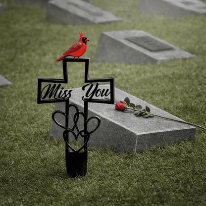 🐦💖Metal Cemetery Memorial Plaque for Remembrance✝️