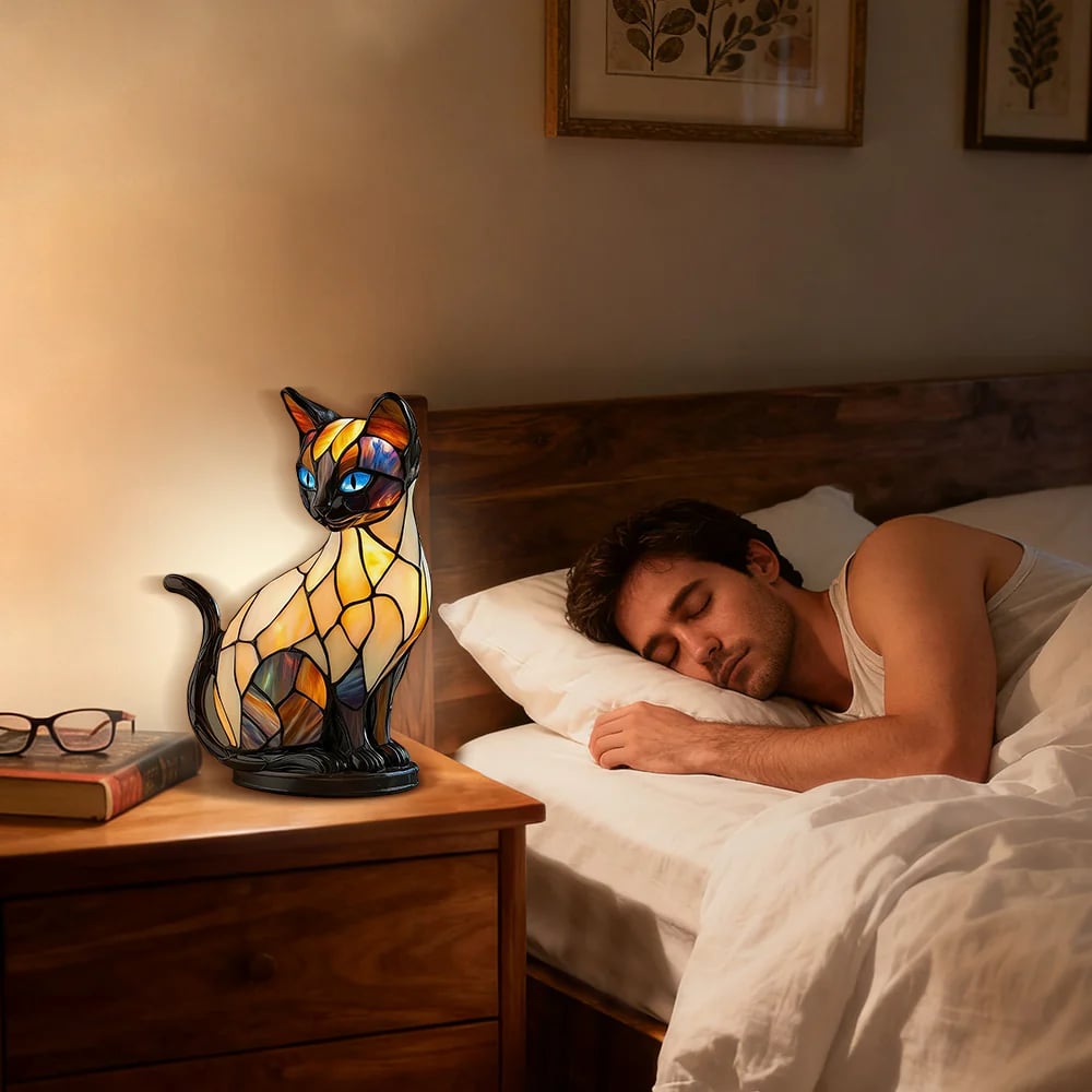 Luminous Cat Artist Crafted Light with Honest Warmth