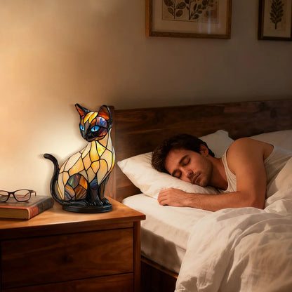 Luminous Cat Artist Crafted Light with Honest Warmth