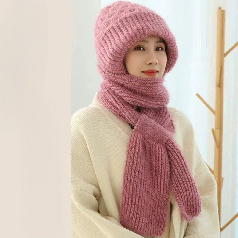 🎄Winter Versatile Knitted Hooded Scarf for Women