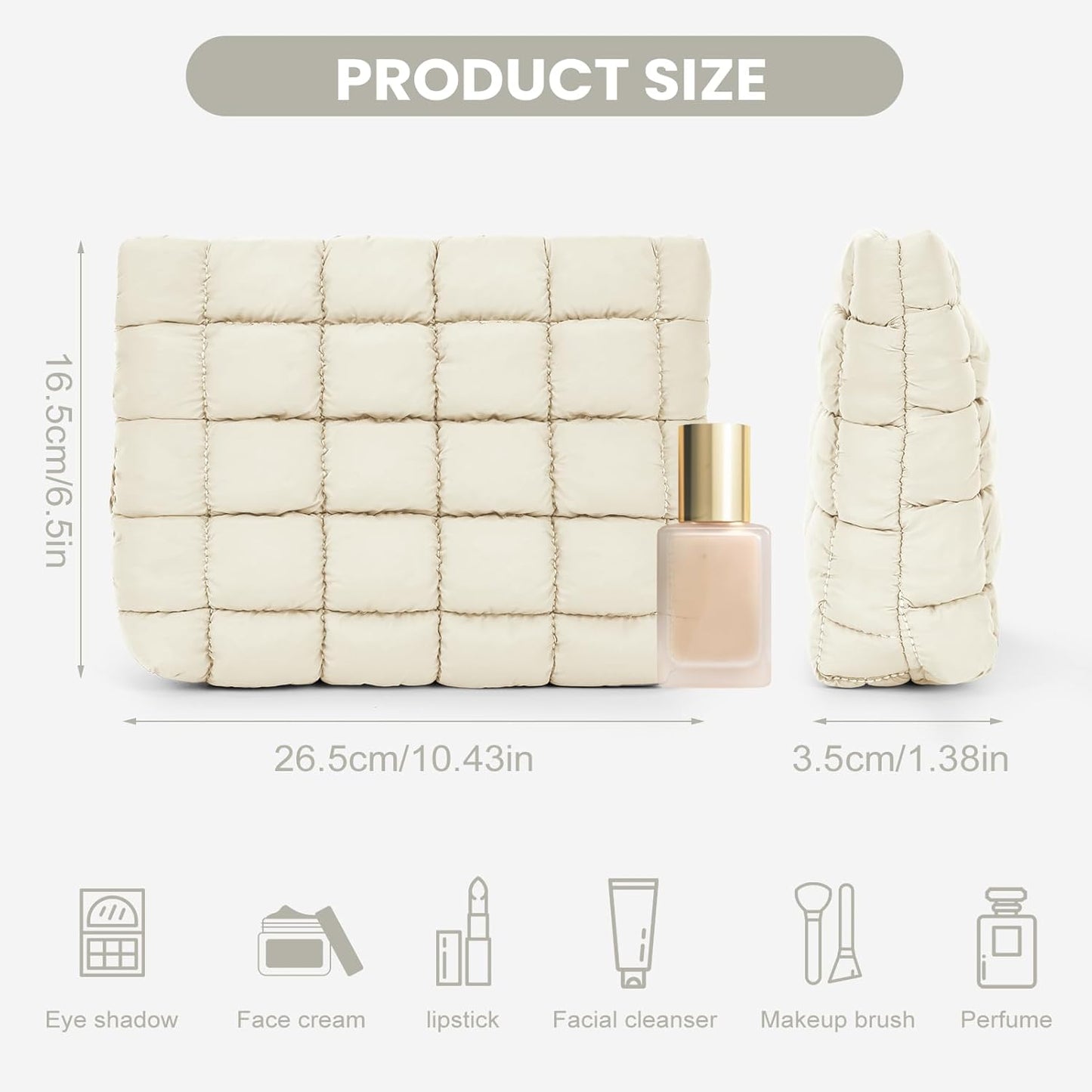 ✨Solid Color Quilted Design Clutch