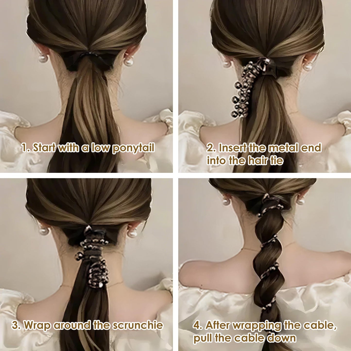 🎉🎁No Damage Soft Elastic Spiral Hair Ties