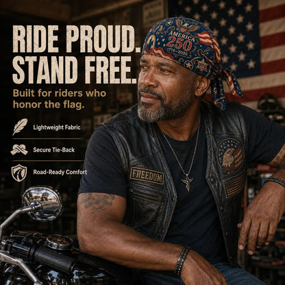 America 250 Cycling Pirate Hat / Biker Headwrap