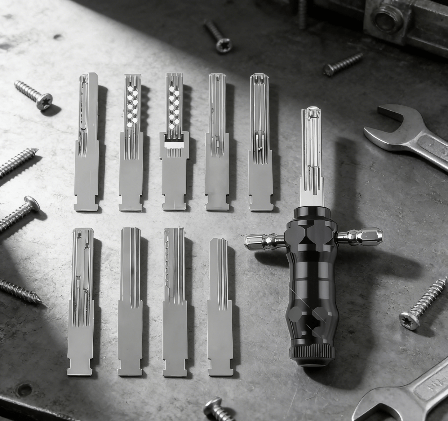 🔥🔥LAST DAY SALE 49% OFF-🔐Tubular Lock Pick Set: 9-in-1 Precision Unlocking Tool for Locksmiths