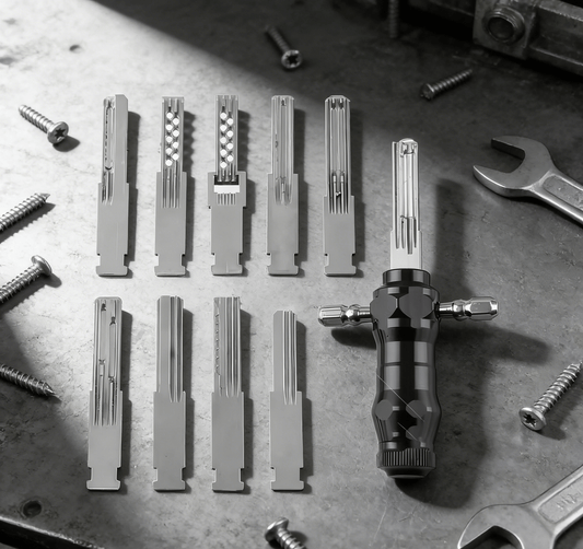 🔥🔥LAST DAY SALE 49% OFF-🔐Tubular Lock Pick Set: 9-in-1 Precision Unlocking Tool for Locksmiths