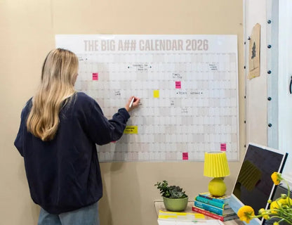 🔥📅The Big A## 2026 Wall Calendar - Flexible Dry-Erase Material ✍️Design Your Amazing Year!🏃