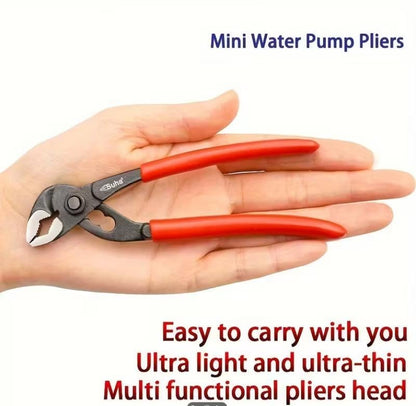 Groove Joint Pliers 5 Inch with Fast Adjustable Pliers V-Jaw Tongue and Groove Pliers Wrench for Water Pump