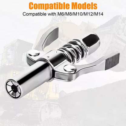 Double Handle High Pressure Quick Release Grease Coupler