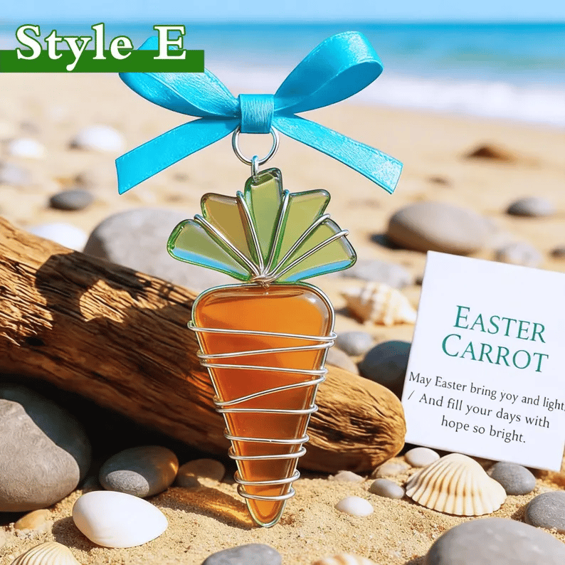 🐣🌊Easter wire wrapped acrylic ornaments ✨Shaped by Nature & Crafted by Hand💝