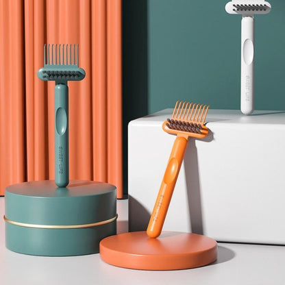 ✨Comb & Hairbrush Cleaner Set (3 Count) — Dual-Tool Mini Rake/Bristle Brushes