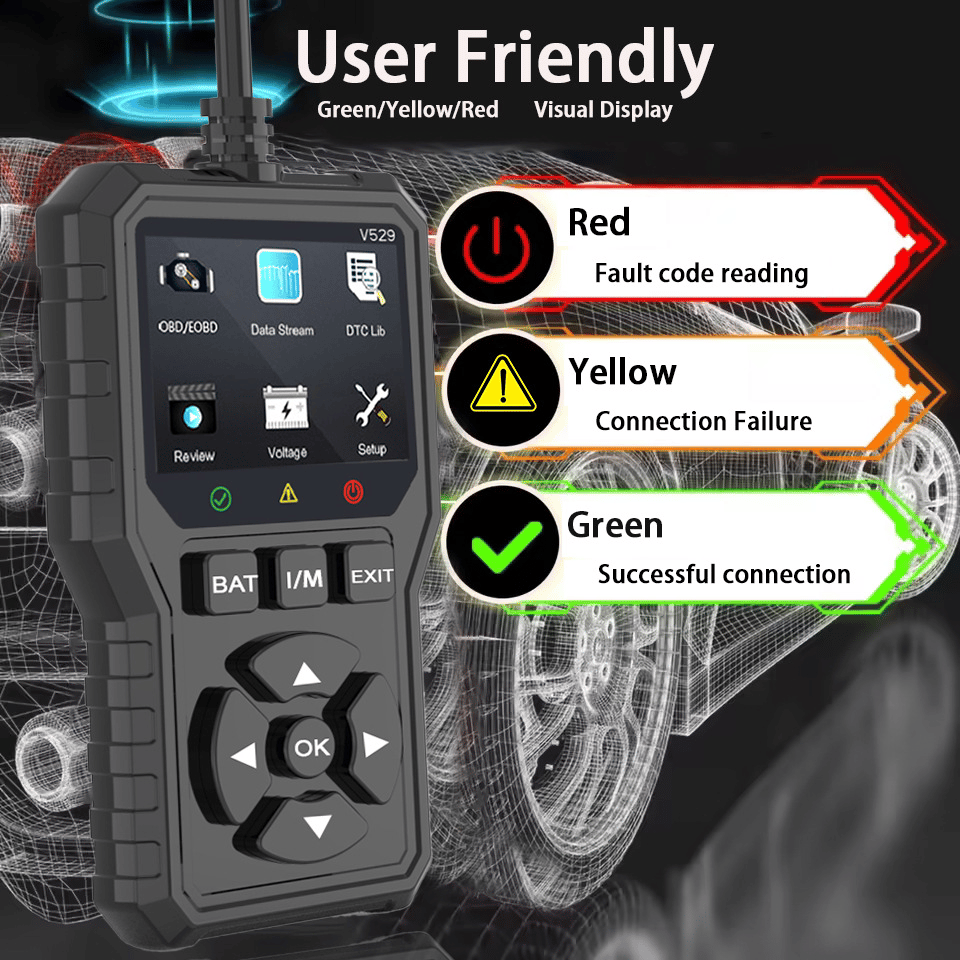 🚗 OBD2 Advanced Diagnostic Tool – Professional Engine Code Reader 🔧