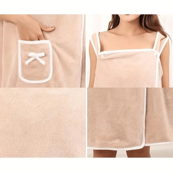 🏆 50K+ SOLD! ✨ Plus Size Women's Wearable Shower Skirt