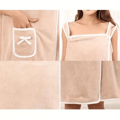 🏆 50K+ SOLD! ✨ Plus Size Women's Wearable Shower Skirt