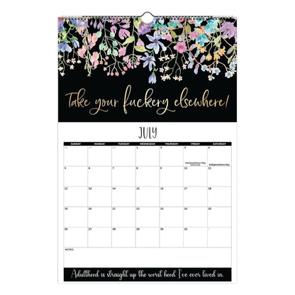 Here We F*cking Go Again: 2026 Swear Calendar for Tired-Ass Women