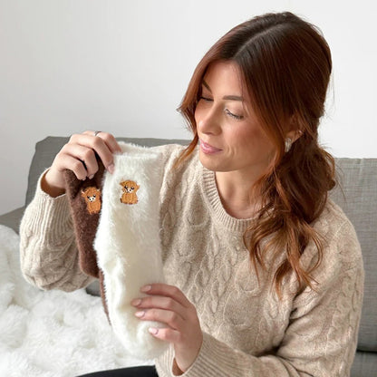 💕Warm Winter Sale 50% Off🐮5 Pairs Fuzzy Highland Cow Socks