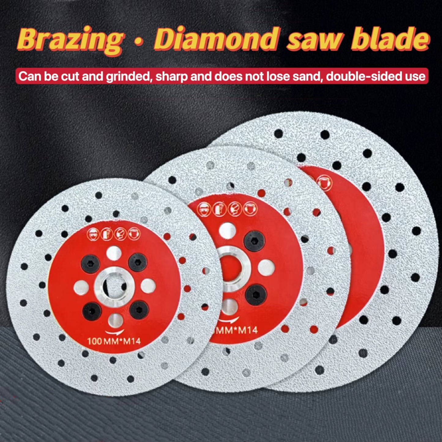 Diamond Brazed Grinding and Cutting Disc for Marble, Tile, and Stone