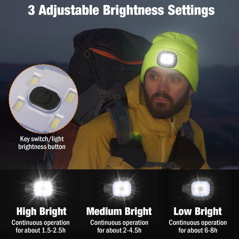 ❄️Winter— Gift Bluetooth Beanie with LED Headlight and Removable Speakers
