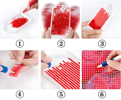 ✨ Mini Diamond Painting Postcard Set