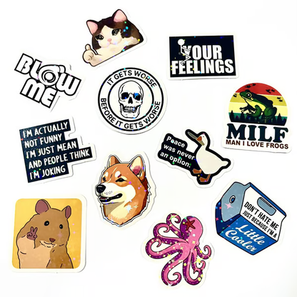 130pcs Funny Stickers for Adults