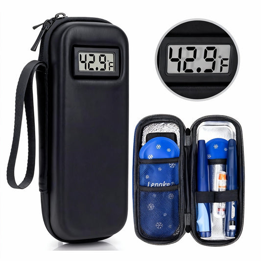 🏆Flash Sale 49% OFF -- ⏰❄️Insulin Cooler Travel Case with Temperature Display