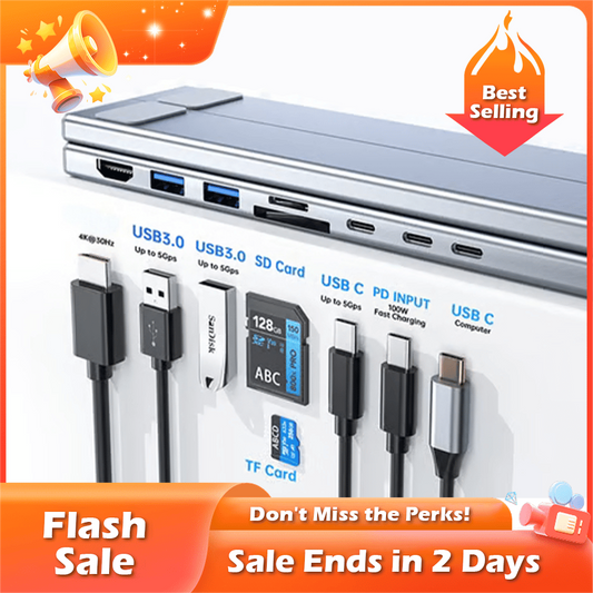 🏠💻 8-in-1 USB-C Laptop Stand