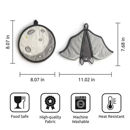 🦇Batlicious Oven Mitts & Pot Holders Set