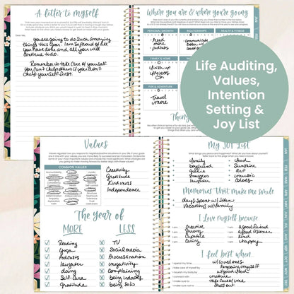 2026 Hard Cover Planner, 8.5" x 11", Blooming Wildly