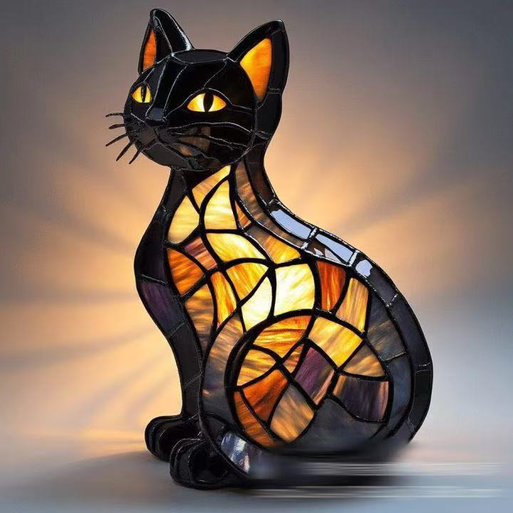 Luminous Cat Artist Crafted Light with Honest Warmth