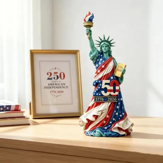 🗽 Handmade USA 250th Anniversary Statue of Liberty Figurine