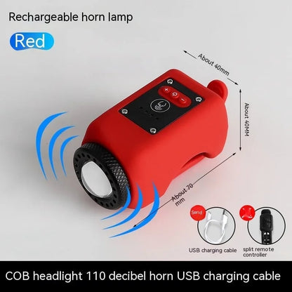 Bike Electronic Horn with Large Range Floodlight