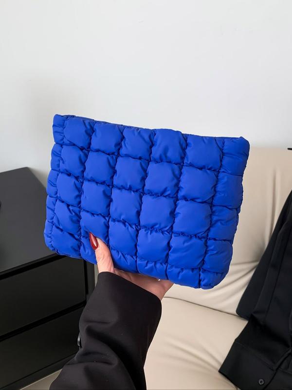✨Solid Color Quilted Design Clutch