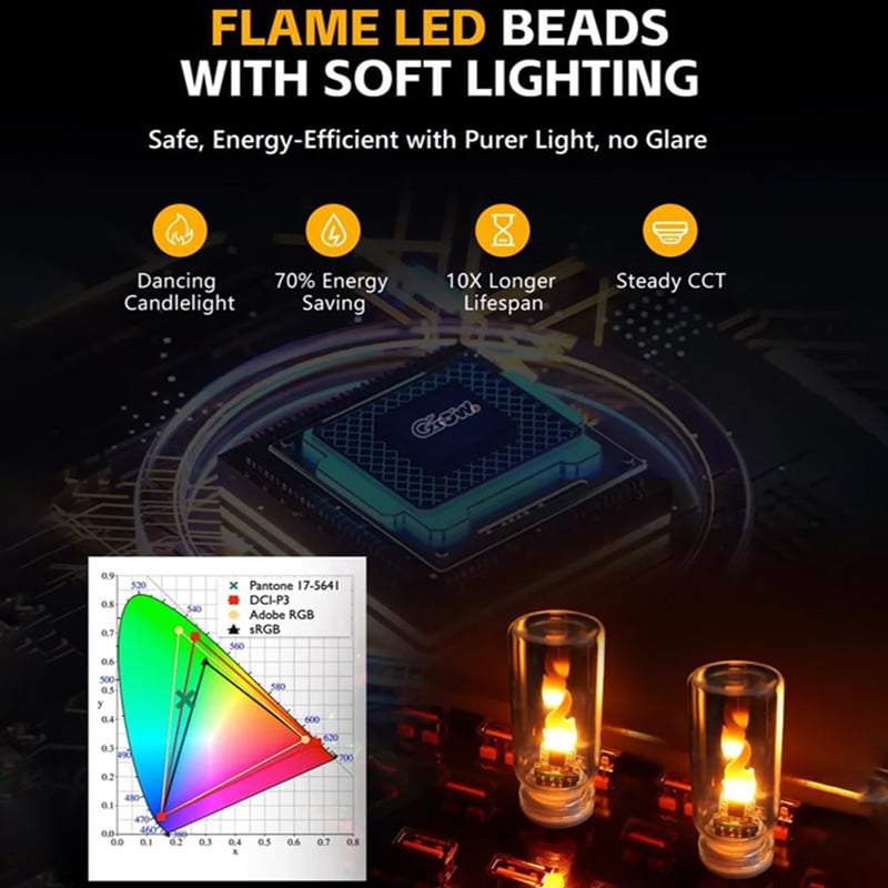 🔥USB Realistic Flame Ambient Lamp