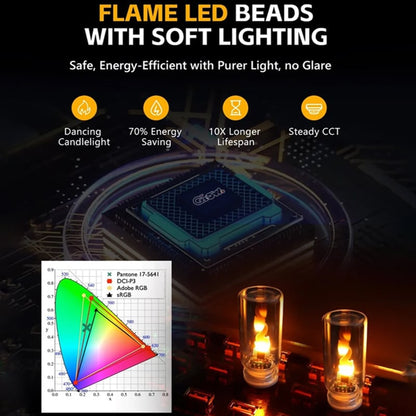 🔥USB Realistic Flame Ambient Lamp