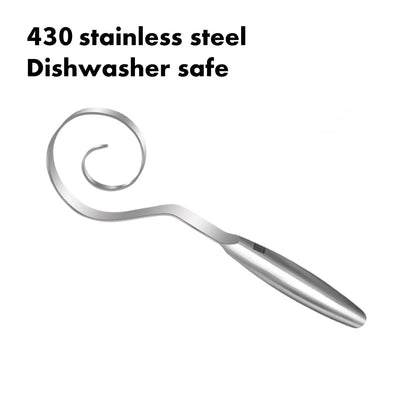 🔥Seamless Dough Whisk, 430 stainless steel Dough Whisk, 9" Bread Whisk for Cooking