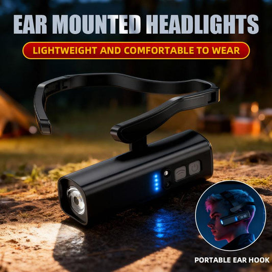 Ear Worn Motion-Sensor LED Headlight
