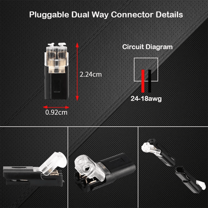 🔥🔥Double - Wire Plug-in Connector With Locking Buckle