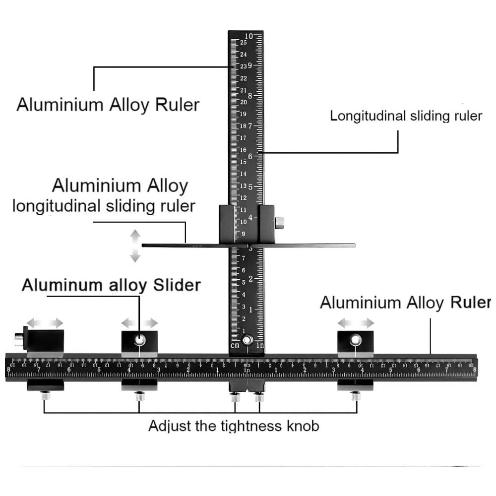 Aluminum Cabinet Hardware Jig